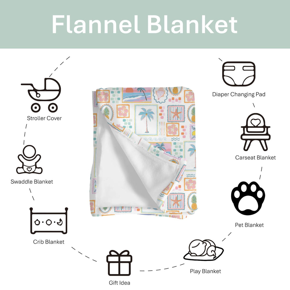 ZoUbqchY plush flannel texture blanket feels soft and warm.