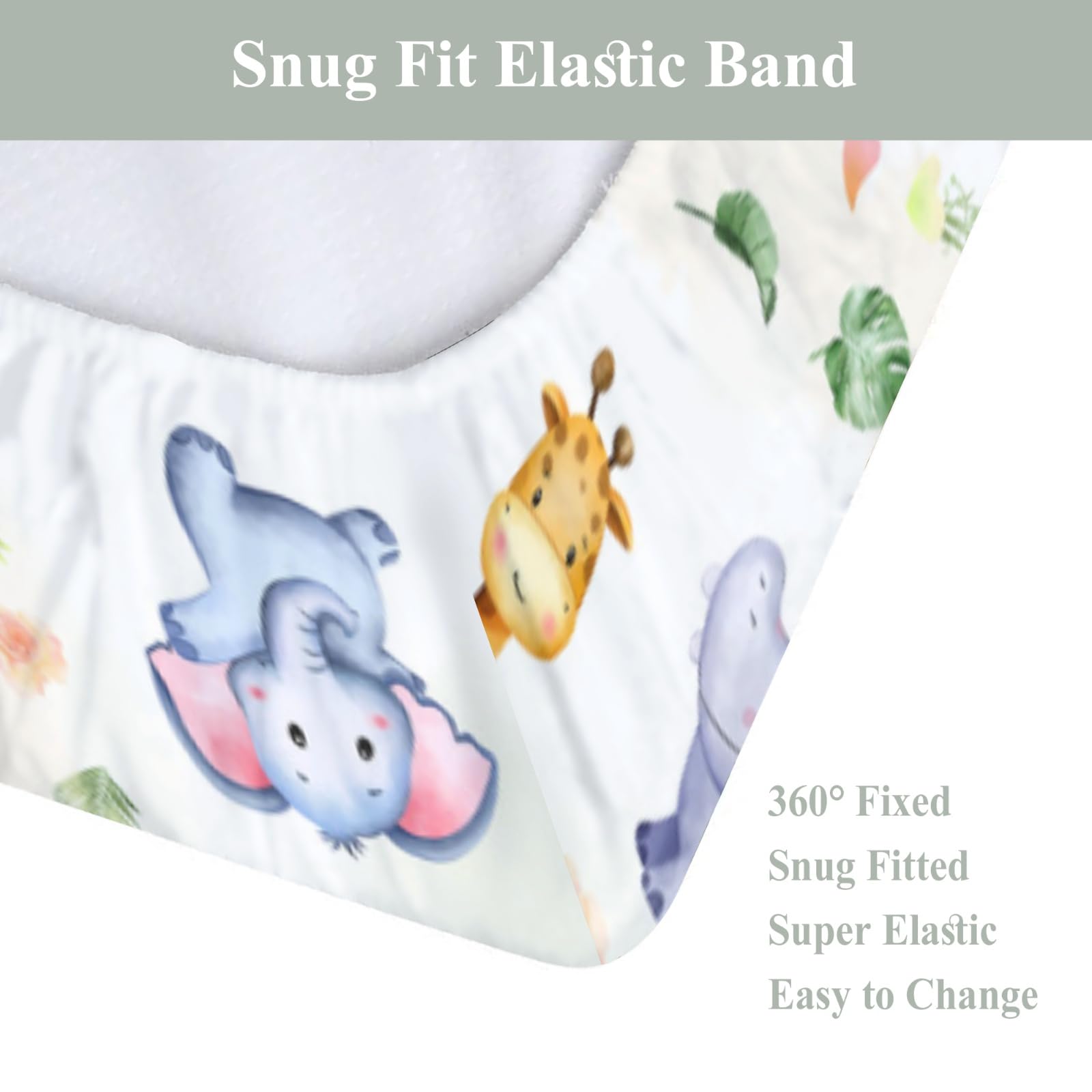 ZoUbqchY silky polyester changing pad cover soft skin feel for baby comfort