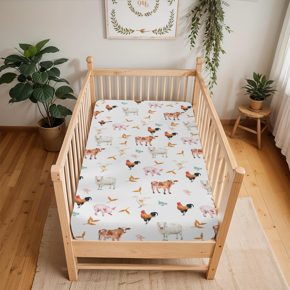 Zooubqchy snug-fit design stays flat on standard crib mattresses