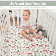 ZoUbqchY snug-fit-edges crib sheet keeps the mattress flat for safe sleep.