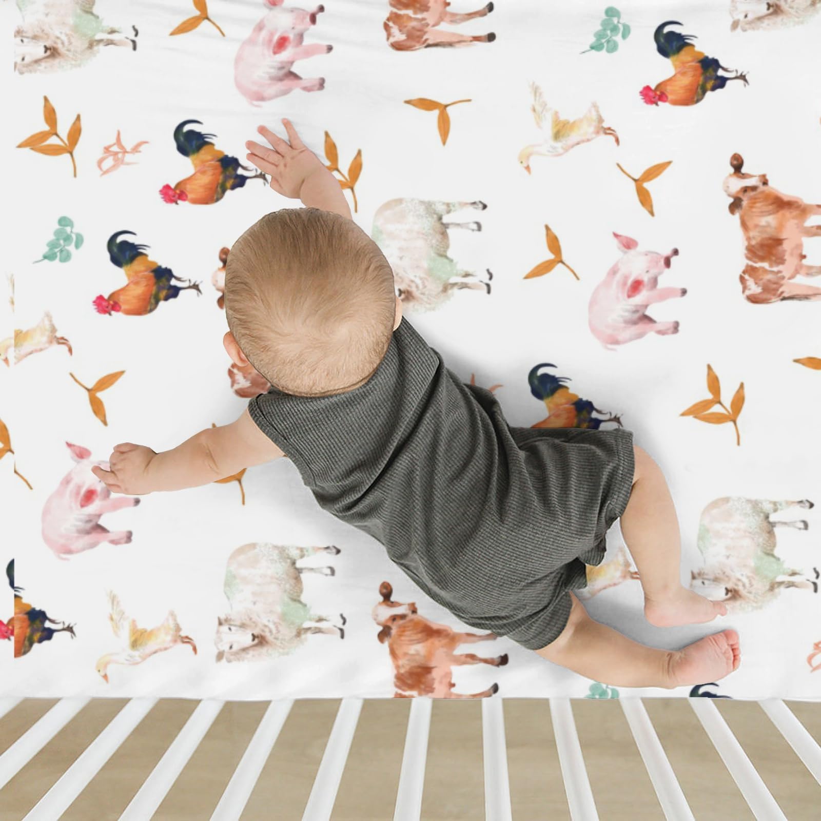 Zooubqchy sunflowers leaves design brightens nursery while easy to care for