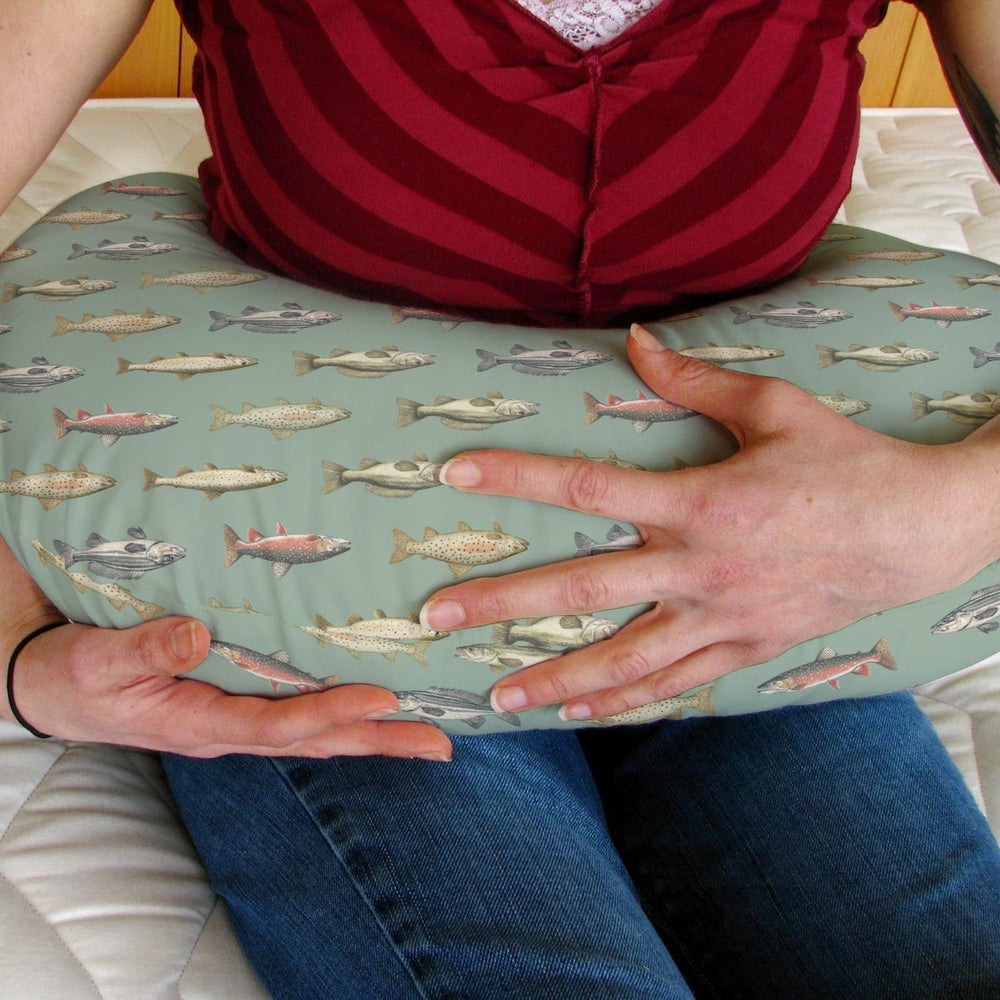 ZoUbqchY U-shaped 22x18 pillow slipcover fits most feeding pillows