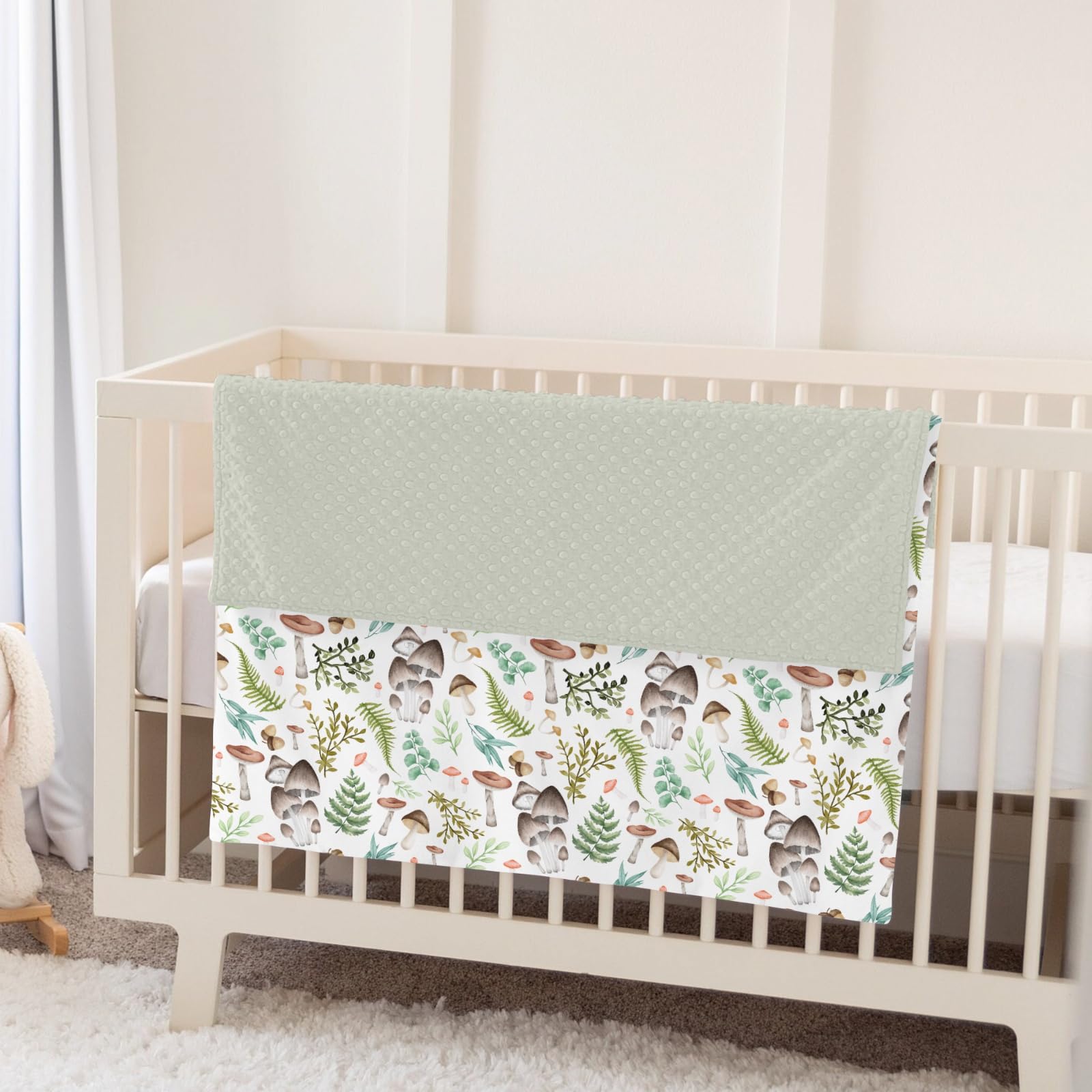 ZoUbqchY versatile baby blanket used as crib, stroller, or bed cover