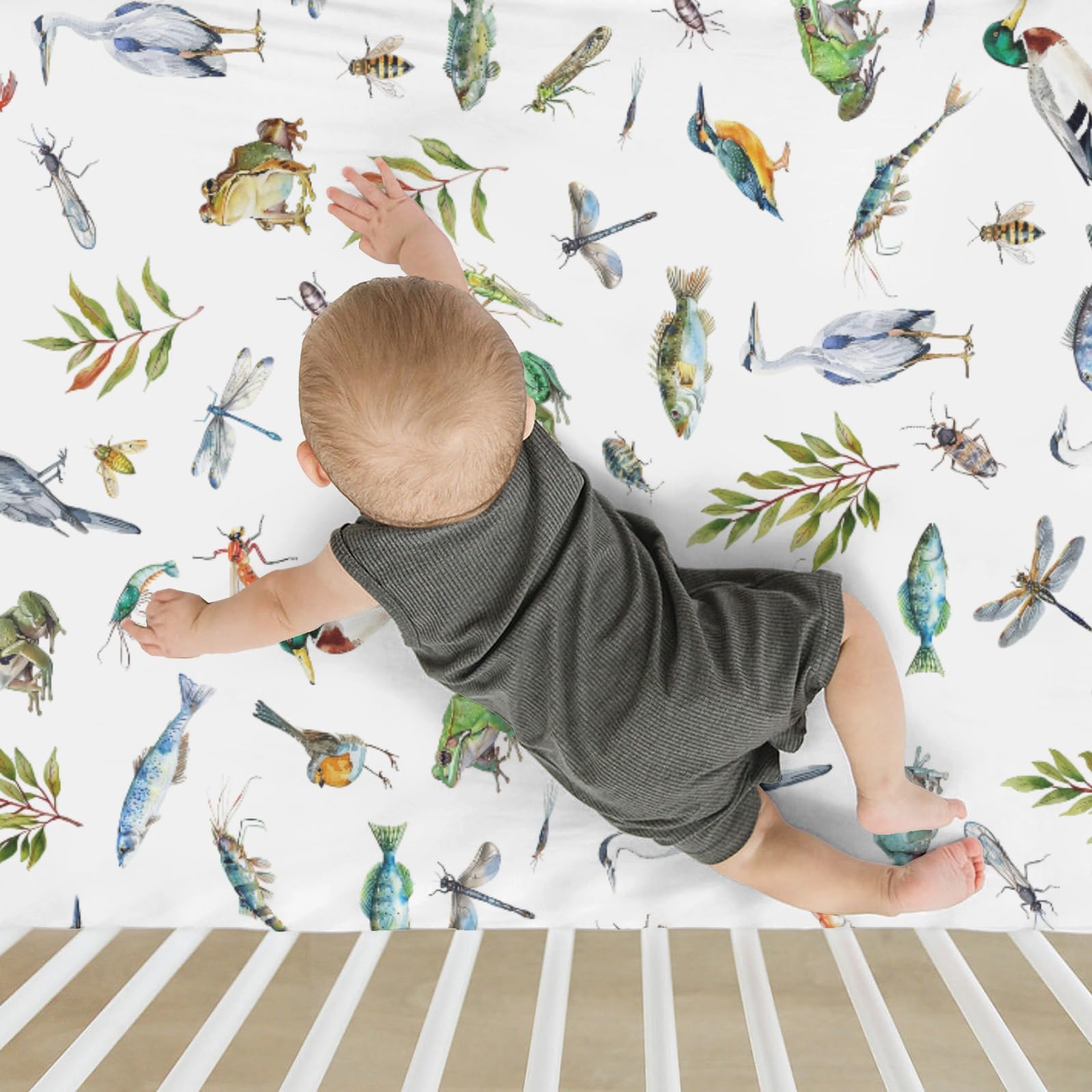 ZoUbqchY fade-resistant sheet is machine washable for busy parents.