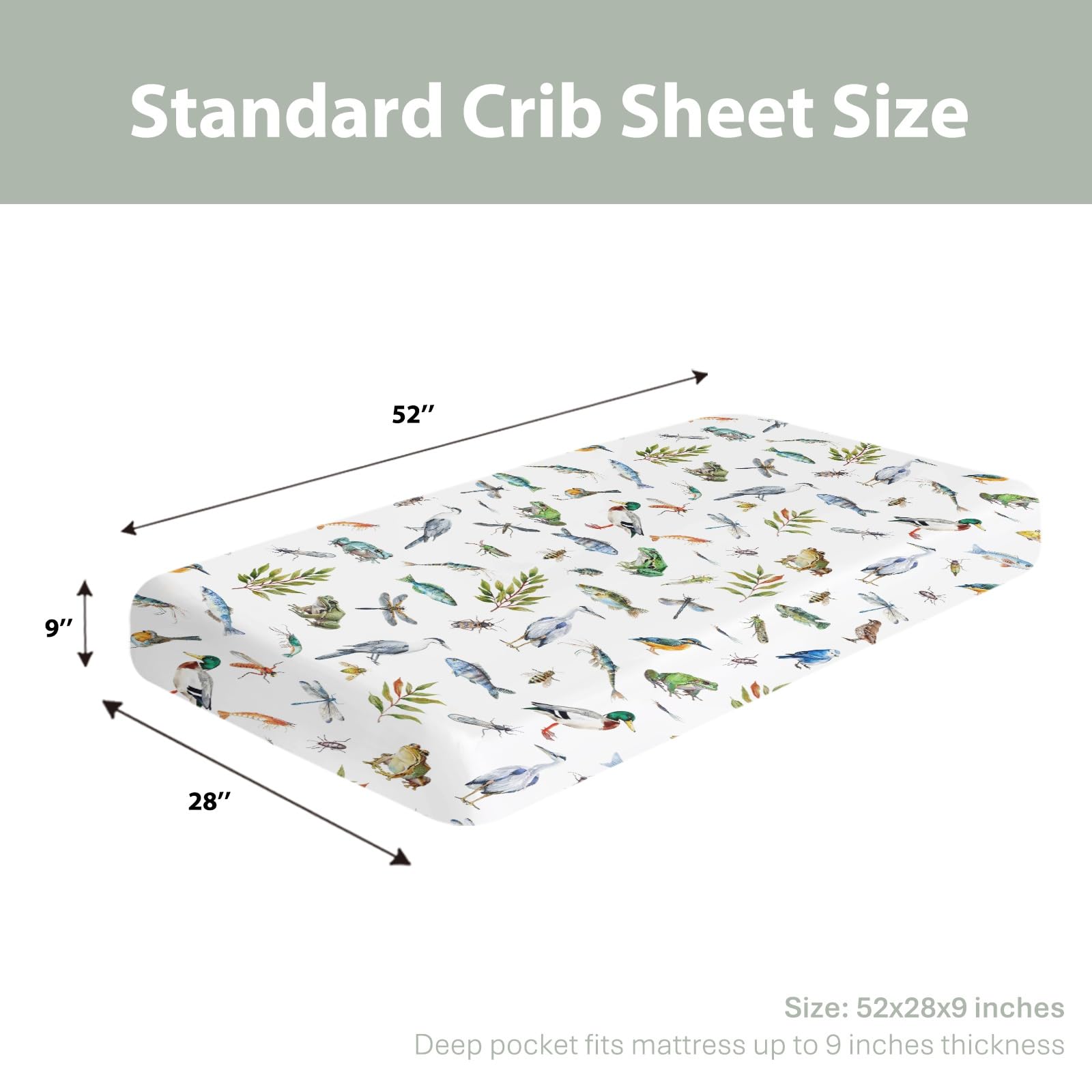 ZoUbqchY nature landscape sheet offers a peaceful bedtime ambiance.
