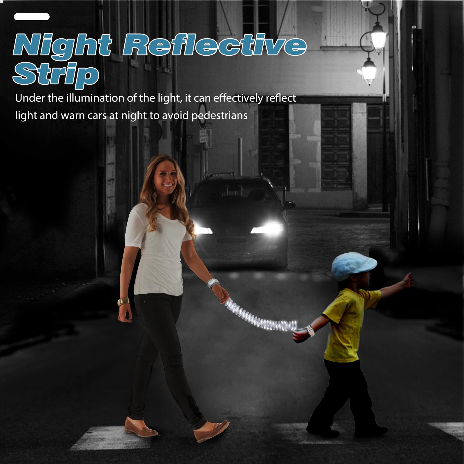 Zooawa reflective strip increases visibility in low light.