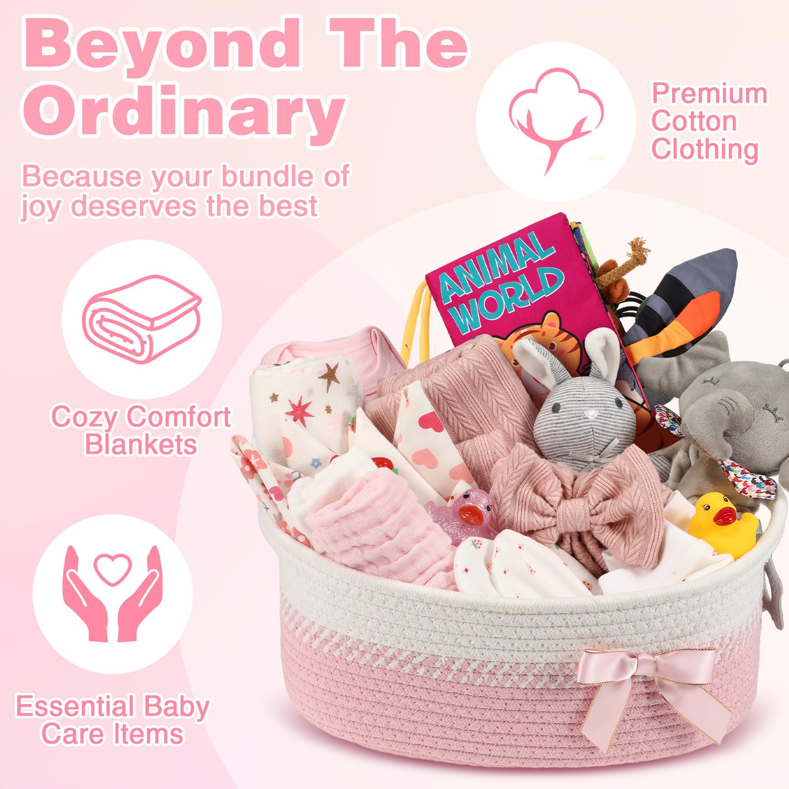 Zopeal bodysuit, socks, hat and mittens bundle for daily wear.