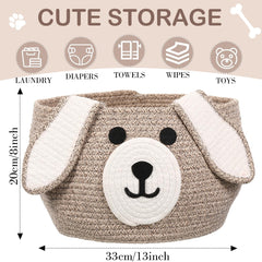 Zopeal cotton rope material basket offers soft, durable storage.