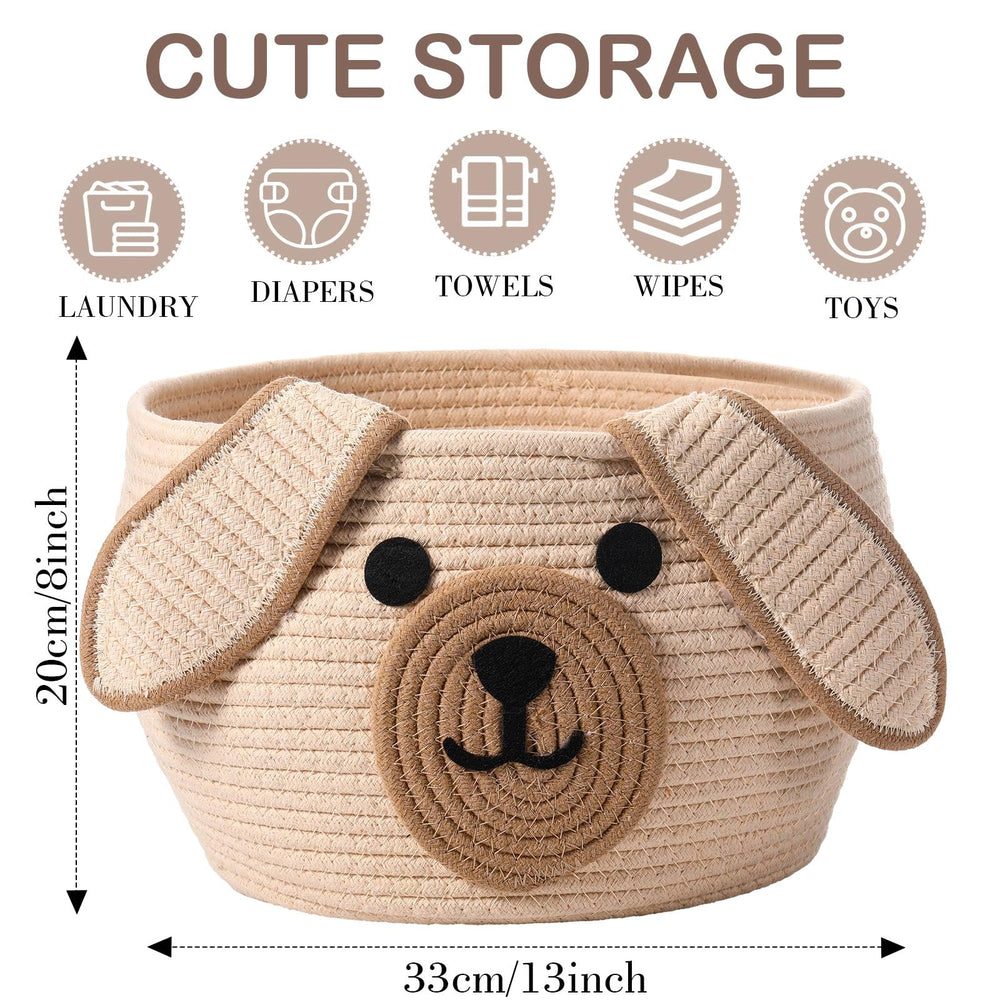 Zopeal cotton rope storage basket with soft, durable texture for home use.