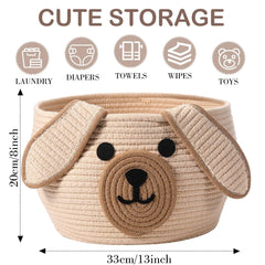 Zopeal cotton rope storage basket with soft, durable texture for home use.