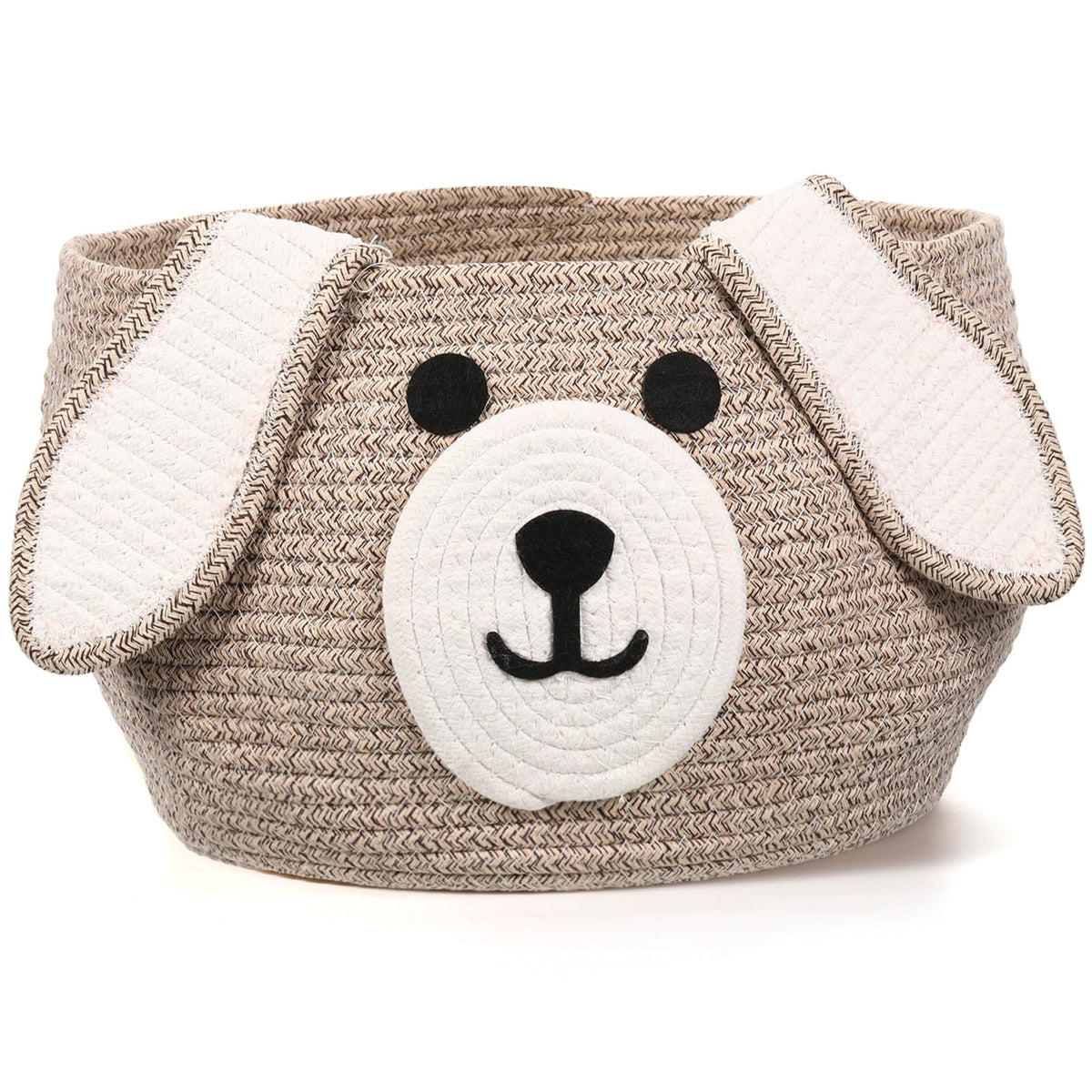 Zopeal dog woven basket 13x8 inches for stylish toy storage.