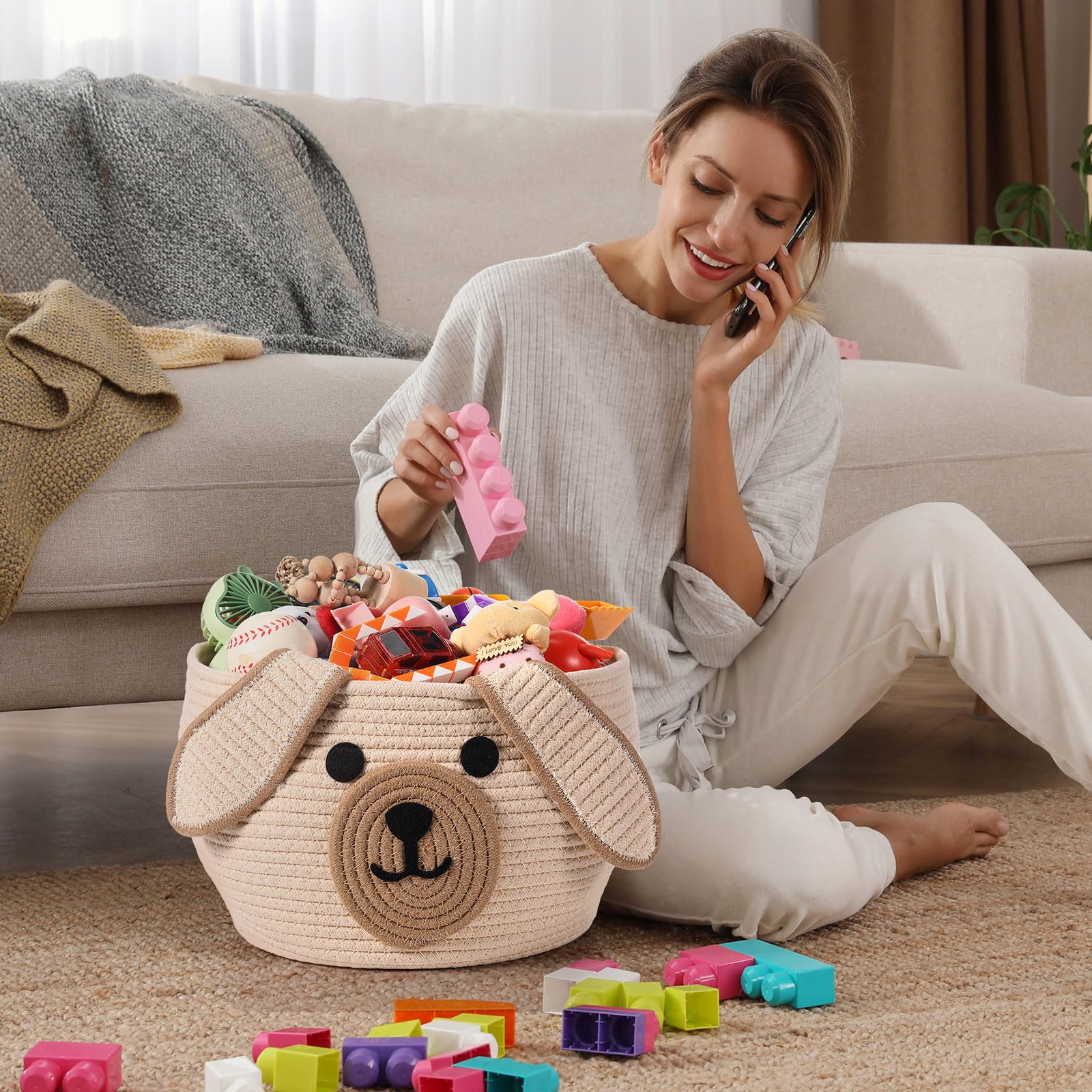 Zopeal gift-ready dog basket suitable for birthdays and holidays.