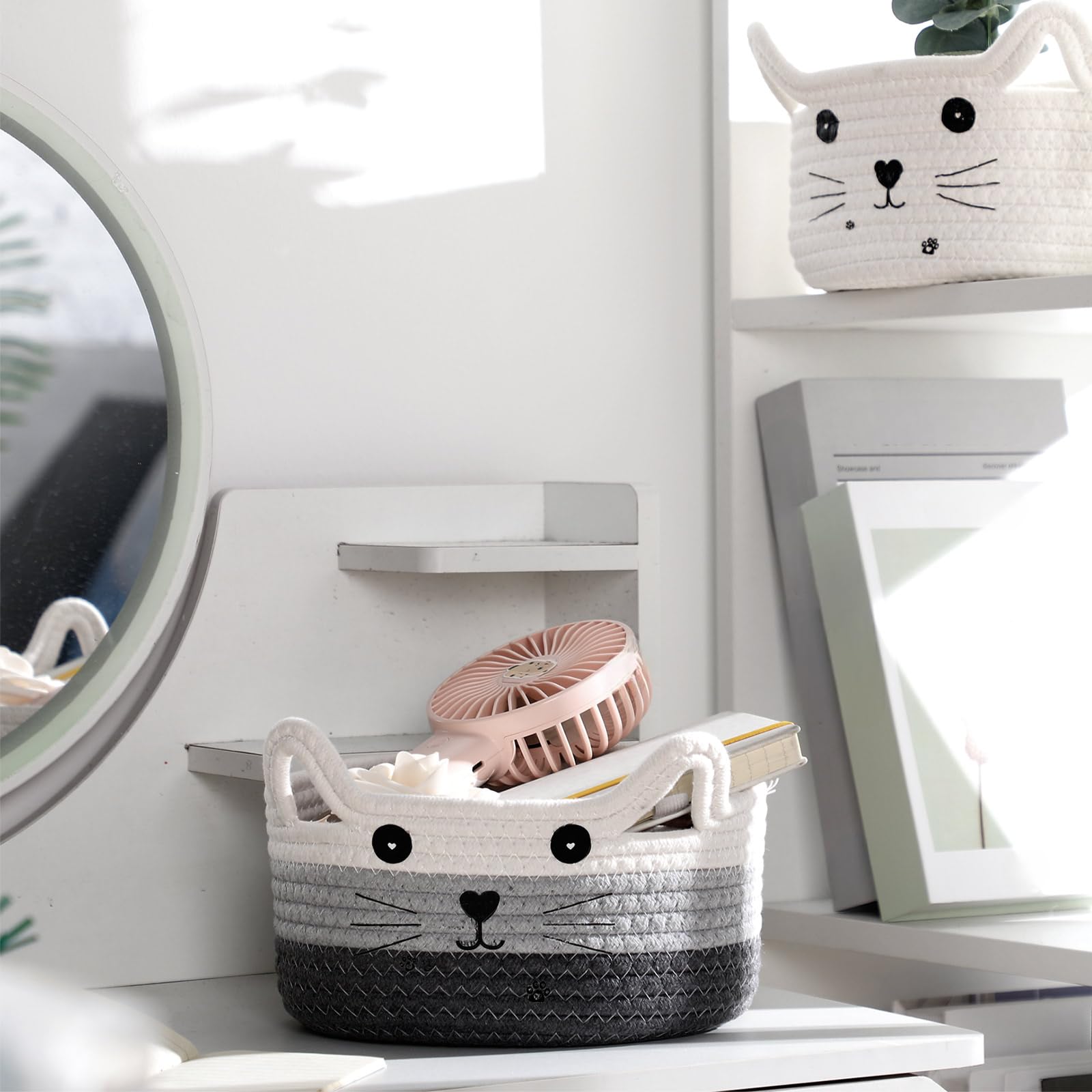 Zopeal holiday cat toy bin adds charm to any room.