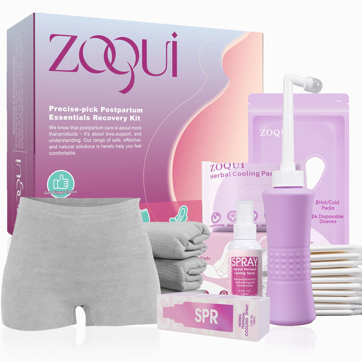 ZOQUI peri bottle angled 75-degree for easy cleansing