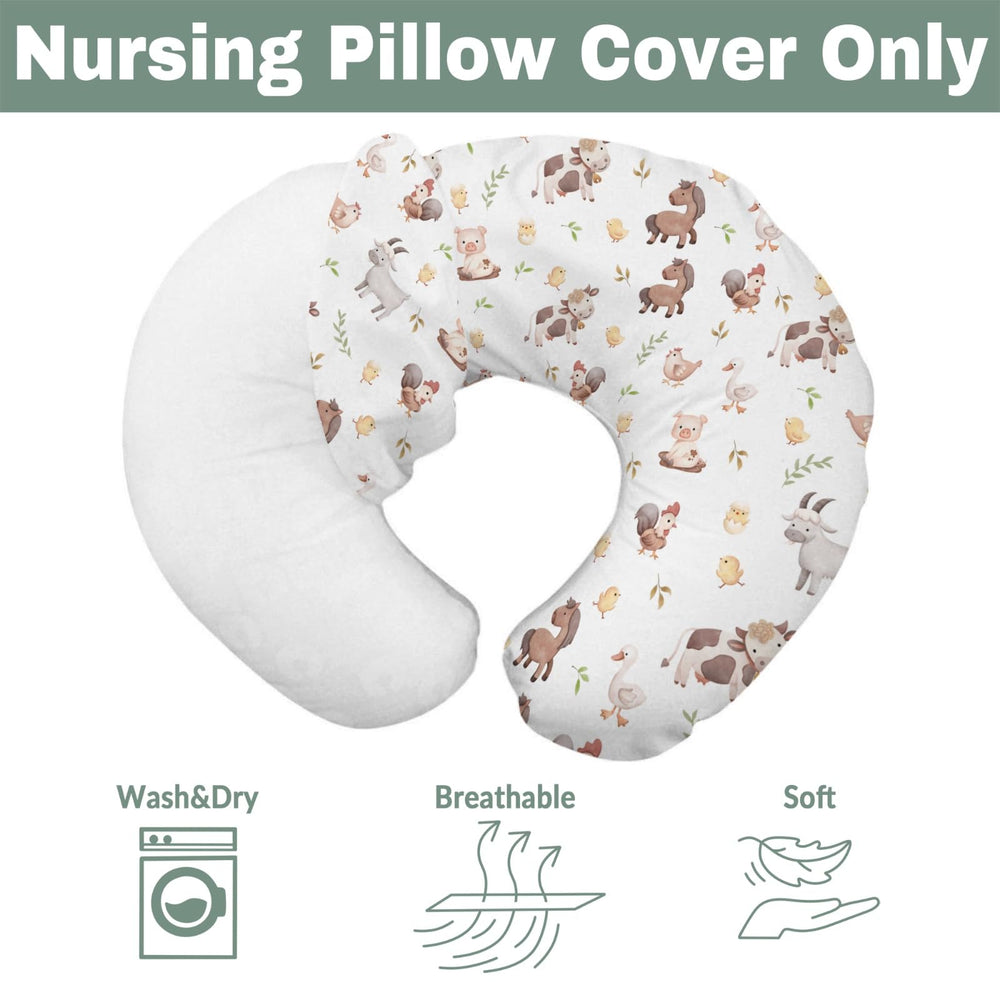 ZoUbqchY 22x18 inch fit ensures snug coverage on common nursing pillows