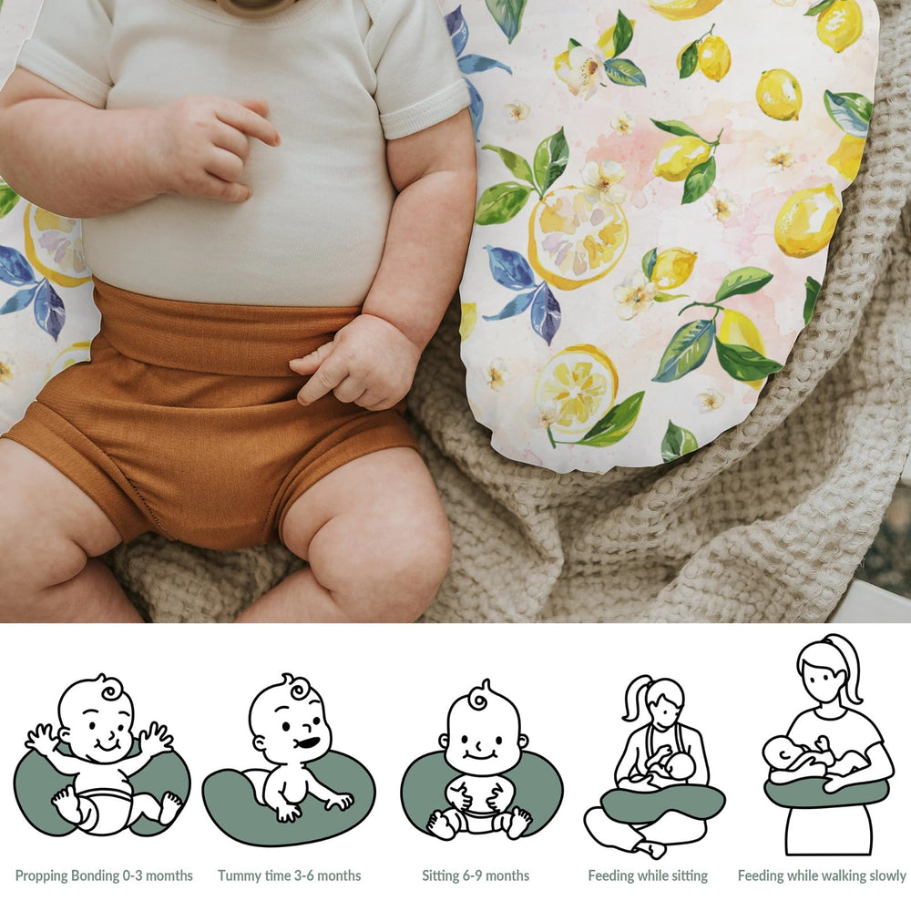 ZoUbqchY 22x18 slipcover fits most U-shaped nursing pillows securely