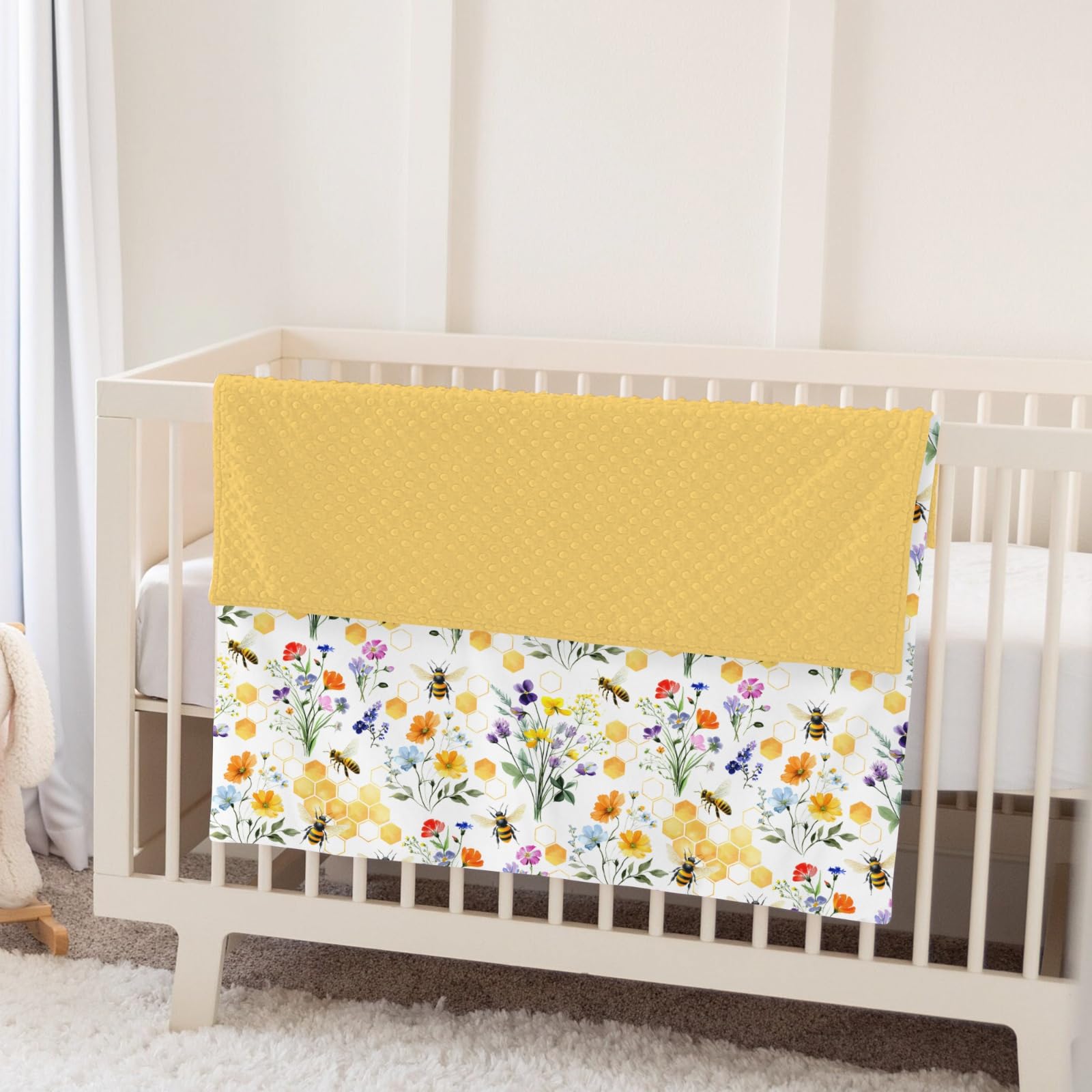 ZoUbqchY 30x40-inch baby blanket fits newborns and toddlers