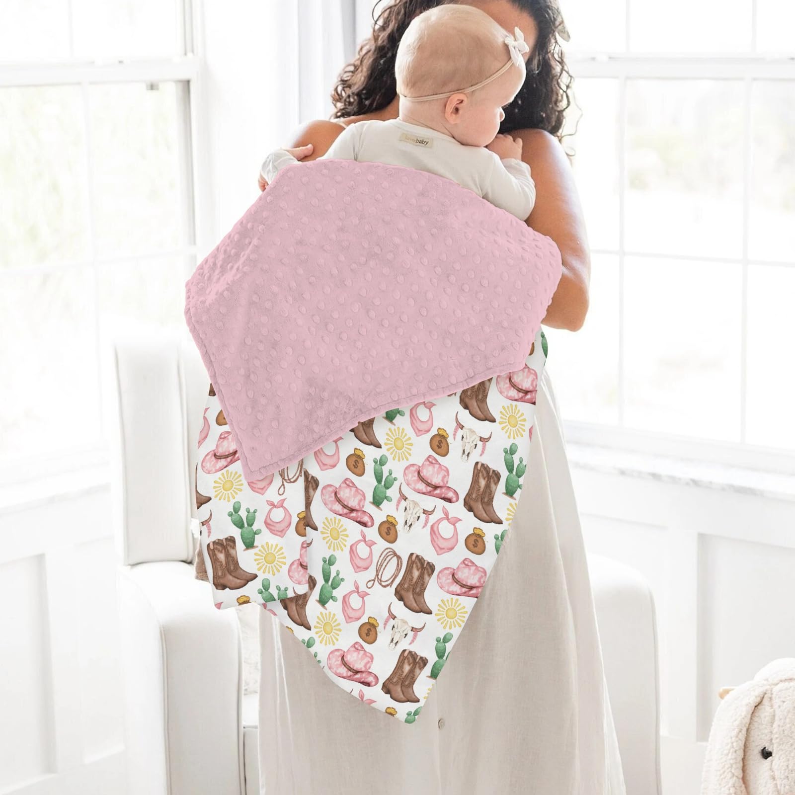 ZoUbqchY 30x40 inches size ideal for swaddling and travel