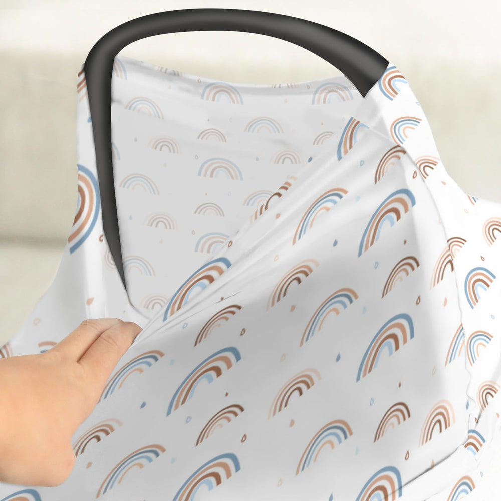 Zoubqchy 360-coverage canopy protects baby from sun and wind.