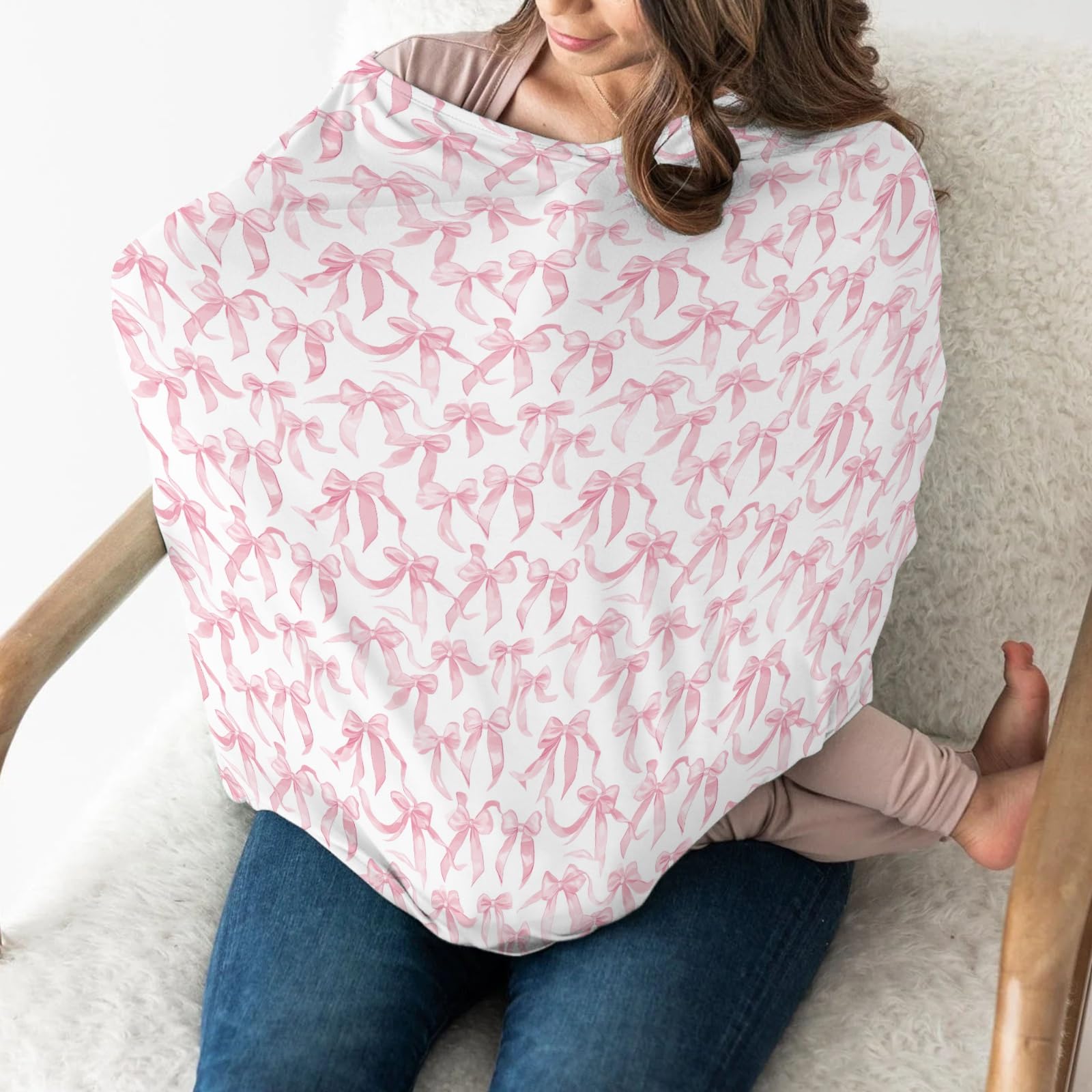 ZoUbqchy 360-degree coverage nursing cover for discreet feeding on the go.