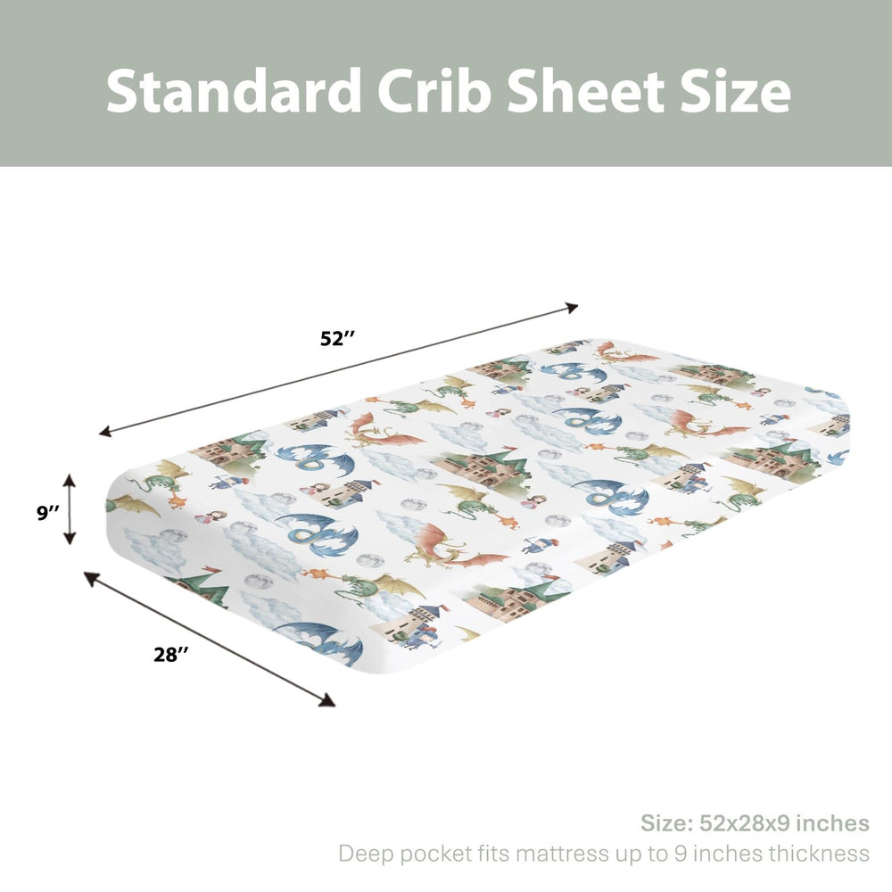 ZoUbqchY 52x28 inch crib sheet fits standard cribs securely
