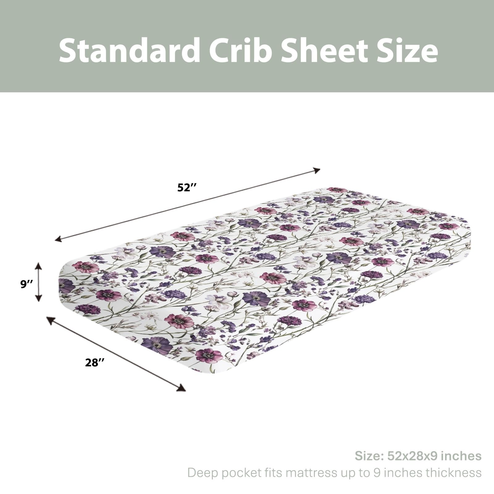 ZoUbqchY 9-inch deep pocket ensures a snug, flat finish.