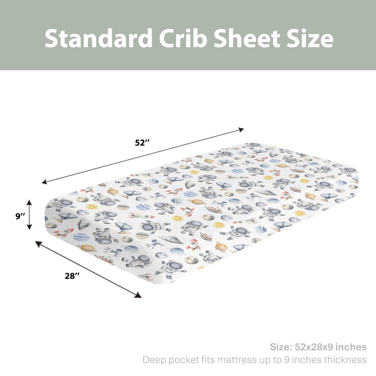 ZoUbqchY Deep elastic band ensures stable fit across standard mattresses.