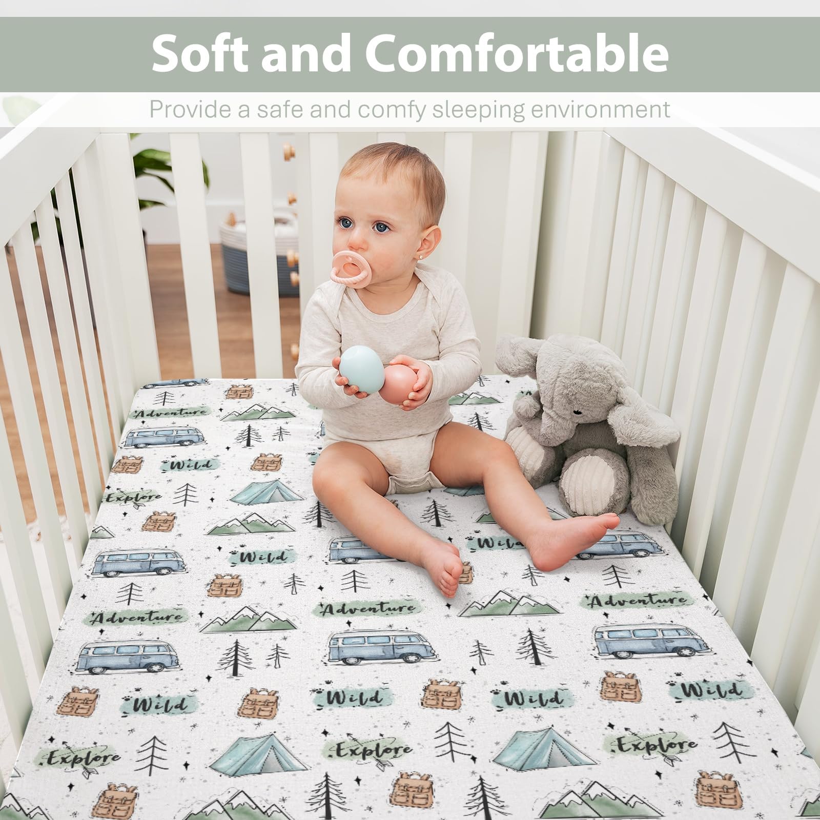 ZoUbqchY Adventure Camping nature wildlife design promotes calm bedtime