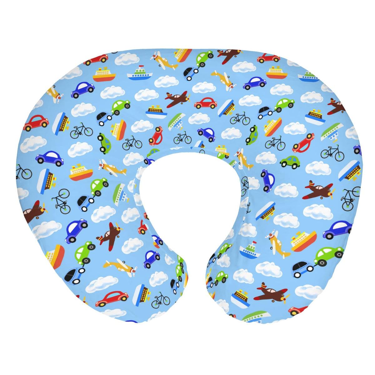 ZoUbqchY airplanes pattern on nursing pillow cover enhances nursery decor and feeding comfort