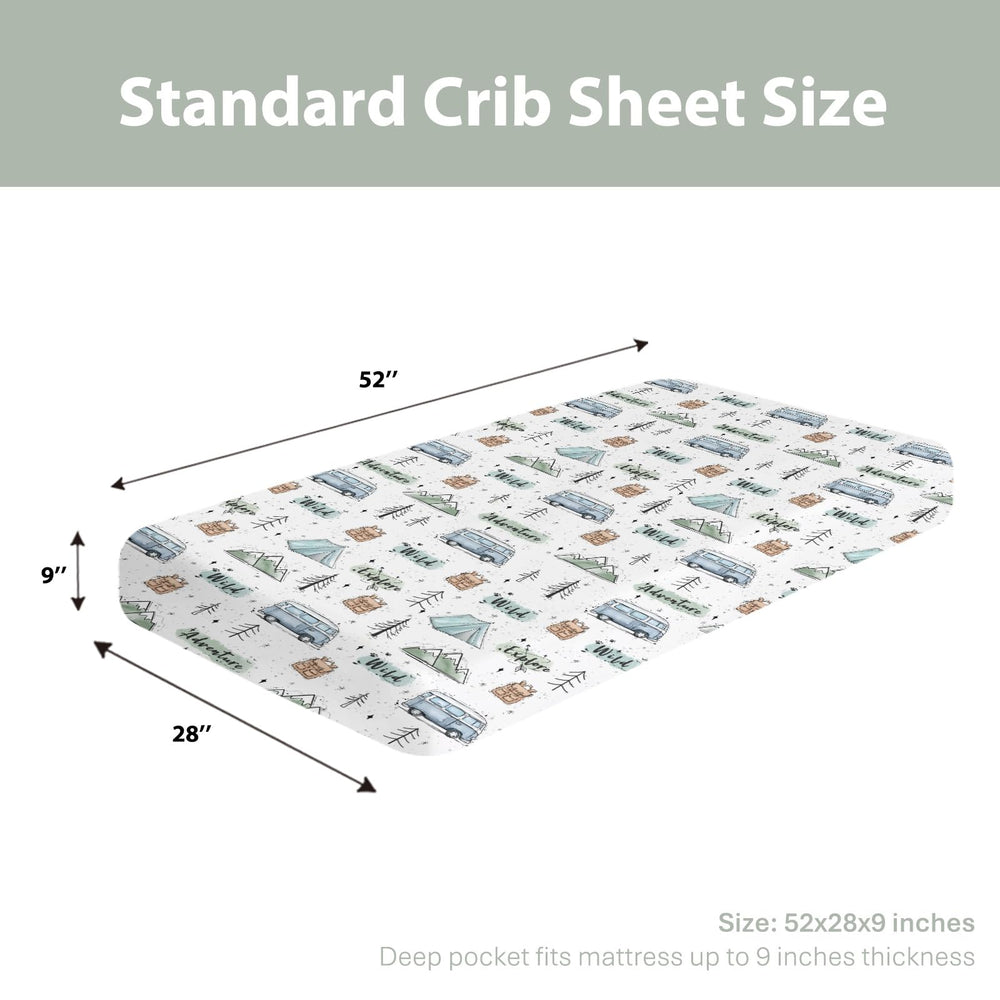 ZoUbqchY 28x52 crib sheet fits standard mattresses securely