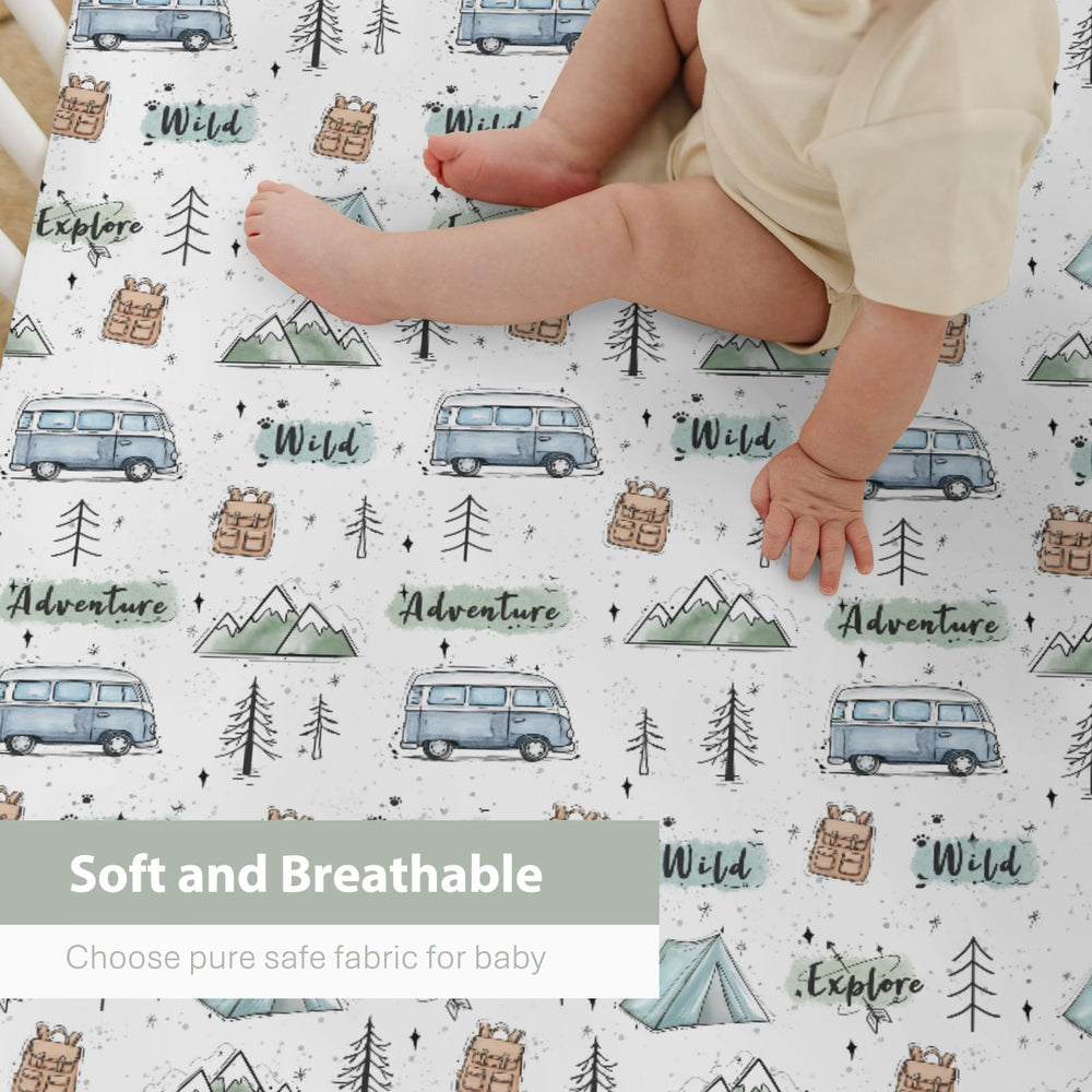 ZoUbqchY baby crib sheets soft texture for gentle baby comfort