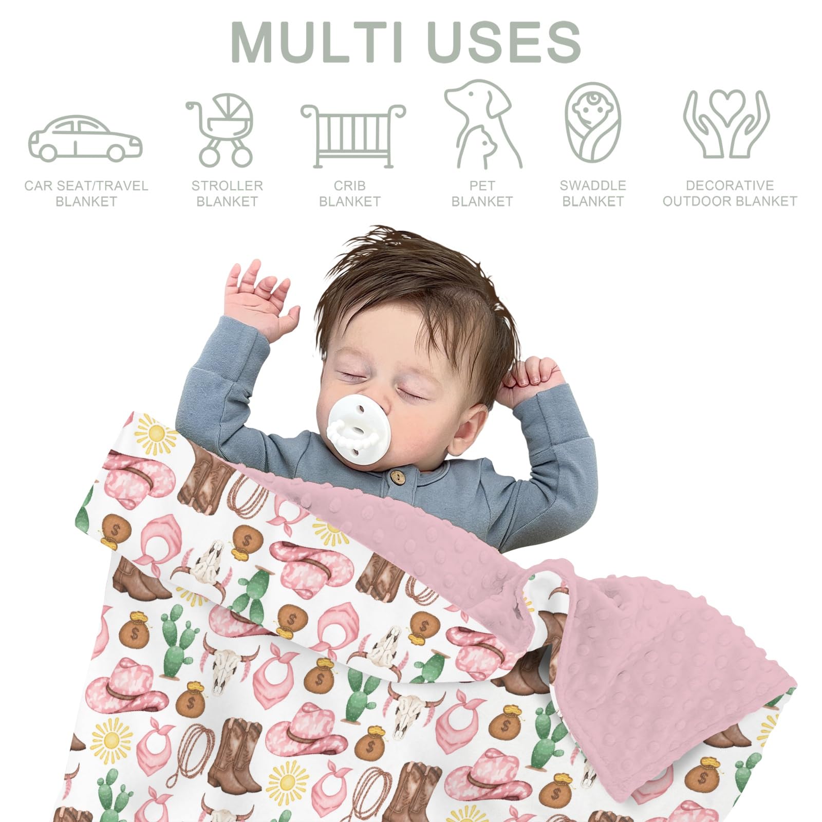 ZoUbqchY gift-ready baby blanket for showers and birthdays