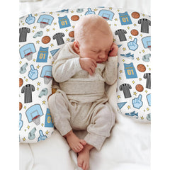 ZoUbqchY basketball motif pillow cover suits both baby boys and girls.