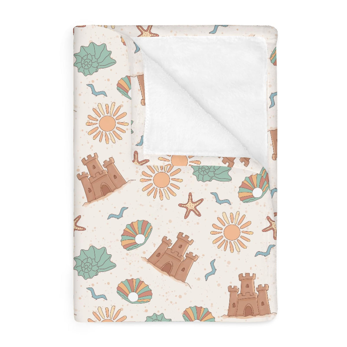 ZoUbqchY boho conch pattern baby blanket for cozy nap time.