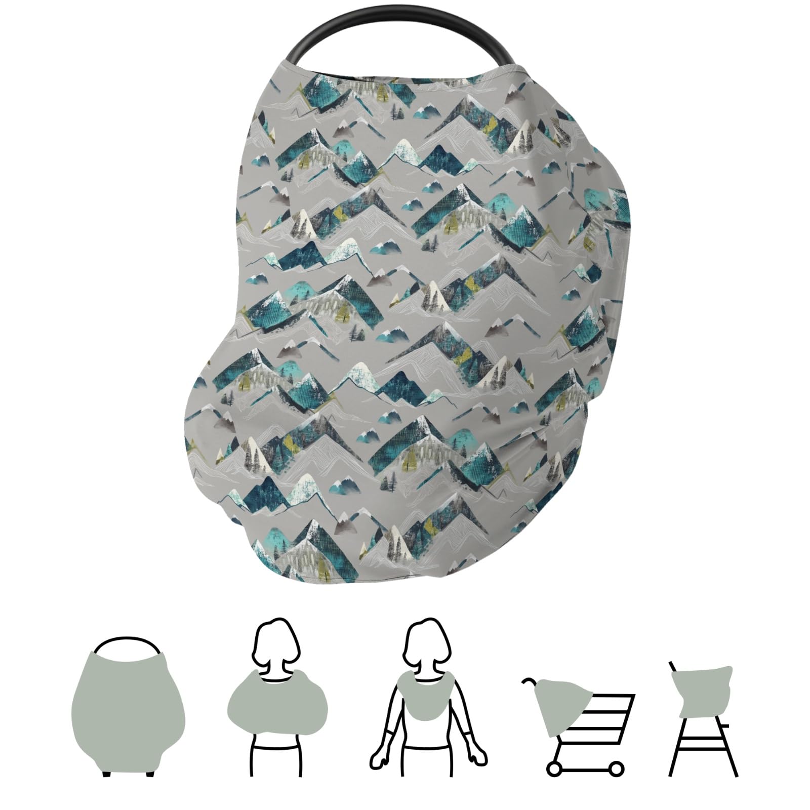 ZoUbqchY scarf-style cover for a stylish mom look