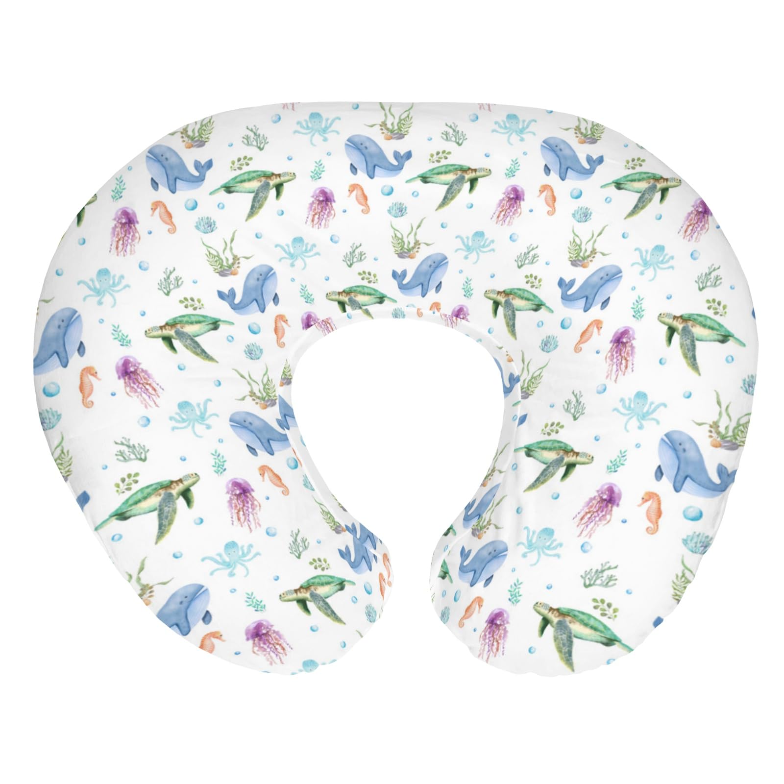 ZoUbqchY boho sea animals cover seahorse design for gentle feeding