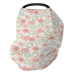 ZoUbqchY Boho Summer Mermaids car seat cover shields baby from sun and wind.