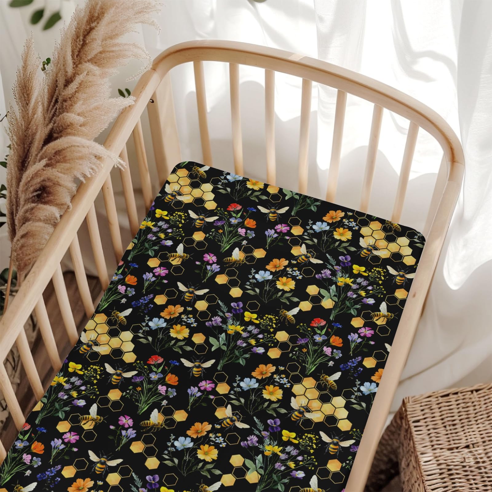 ZoUbqchY 52x28 inch sheet fits standard crib and toddler mattresses.