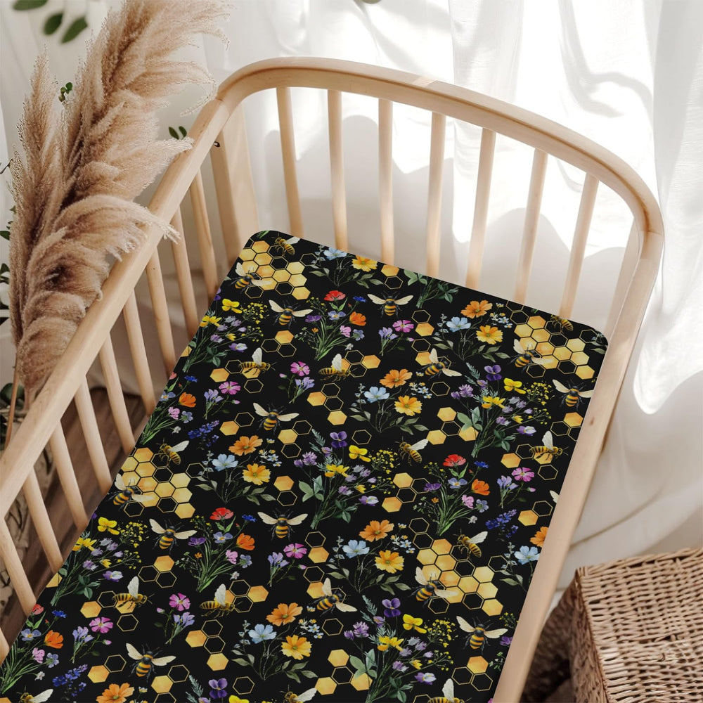 ZoUbqchY 52x28 inch sheet fits standard crib and toddler mattresses.