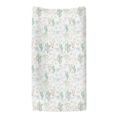 ZoUbqchy cactus mountain design changing pad cover adds playful nursery decor while staying soft.