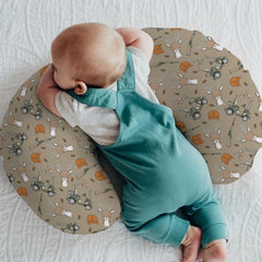 ZoUbqchY deer camouflage pillow slipcover, ideal for cozy feeding sessions
