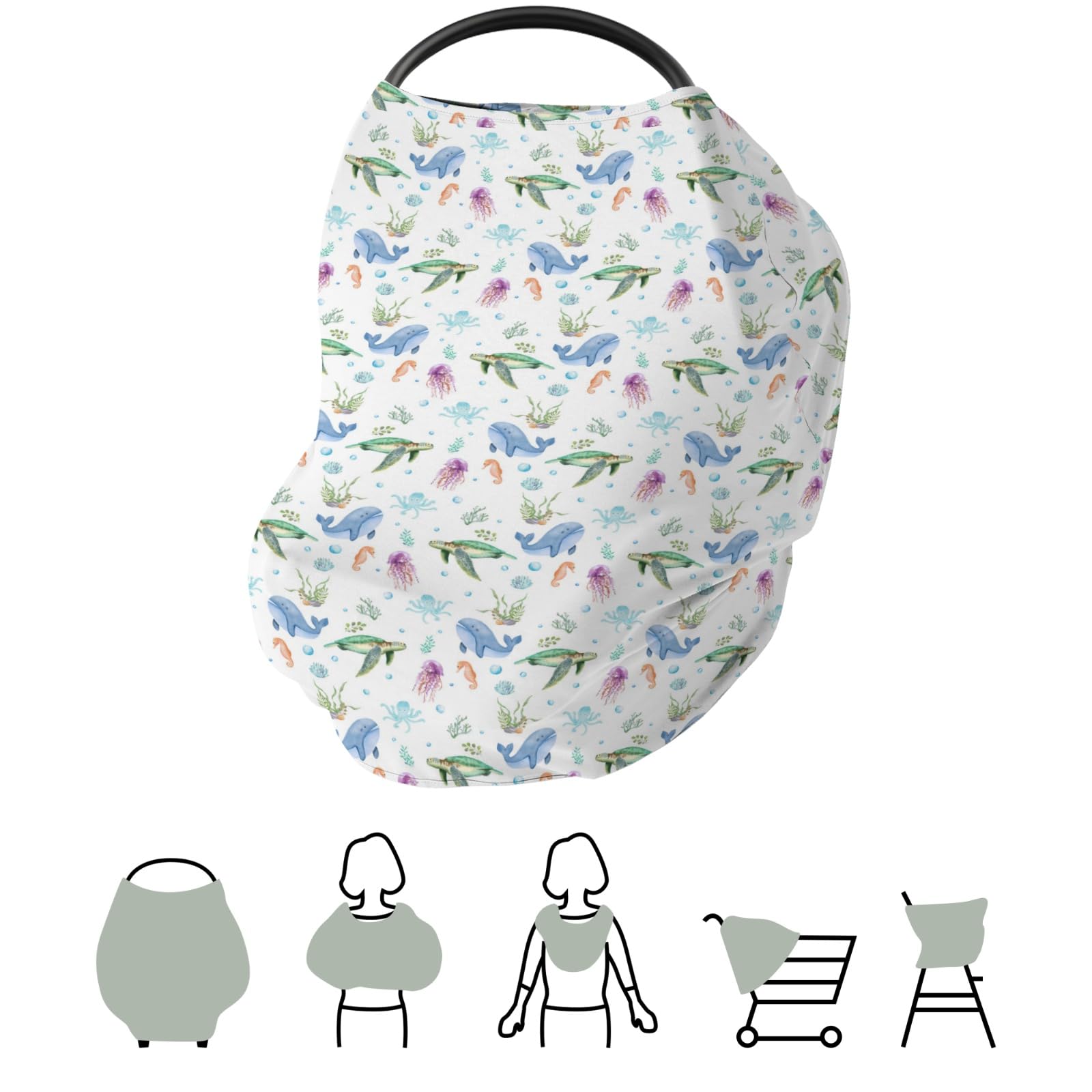 ZoUbqchY coral sea car seat cover adds coastal style and versatility.