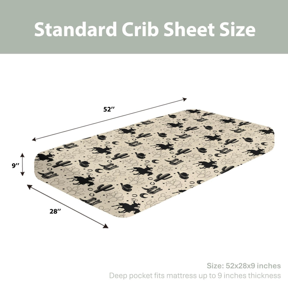 ZoUbqchY moon motif crib sheet for soothing night-time vibes.
