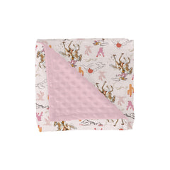 ZoUbqchY cute pink cowgirl blanket front for baby snuggle time.
