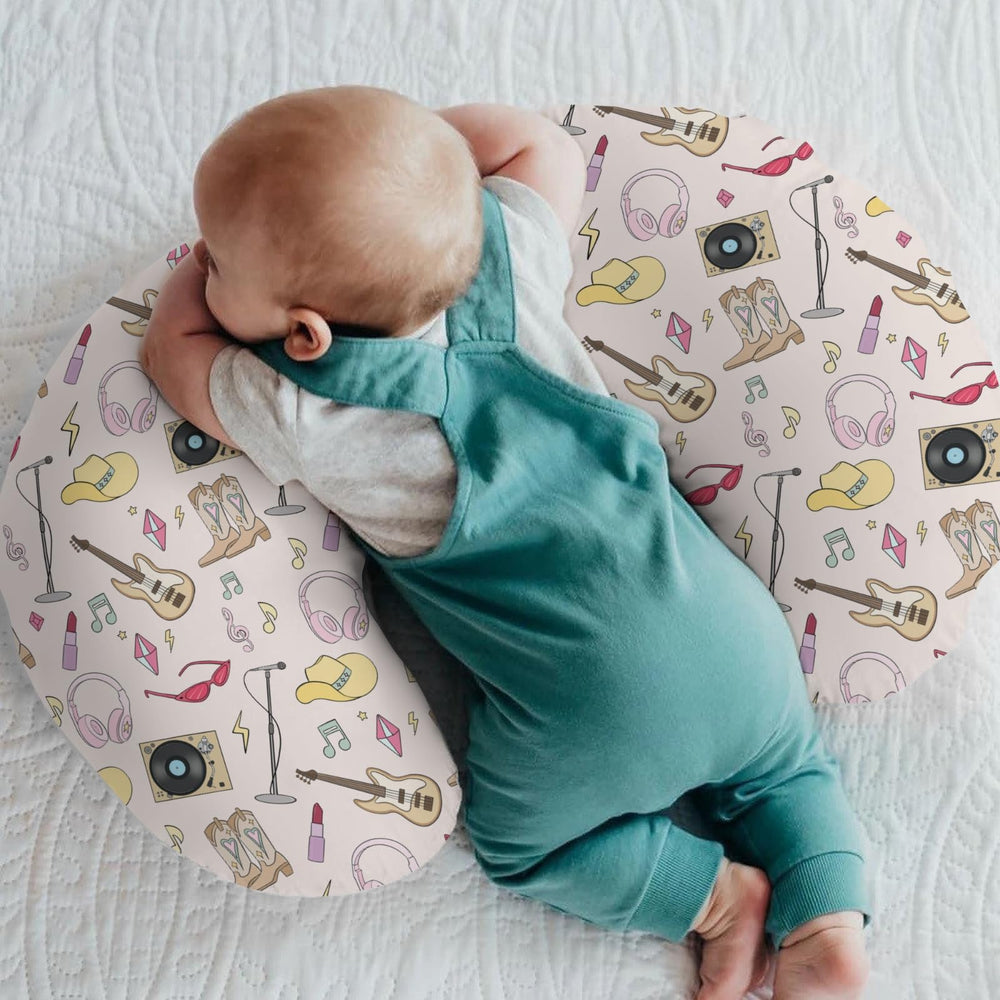 ZoUbqchY disco cowgirl nursery slipcover brightens the room while keeping pillow clean.