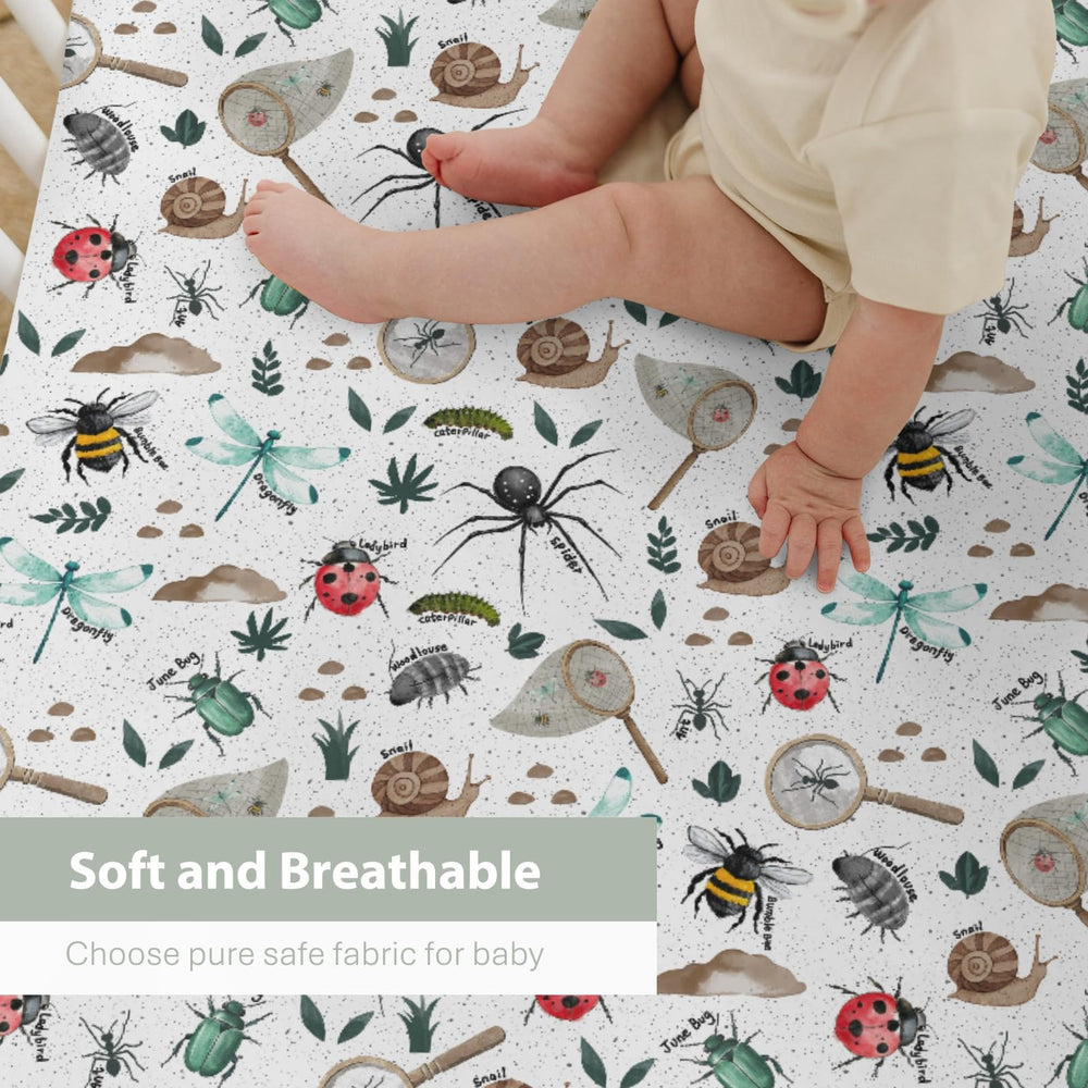 ZoUbqchY Dragonflies pattern crib sheet brightens nursery decor and mood.