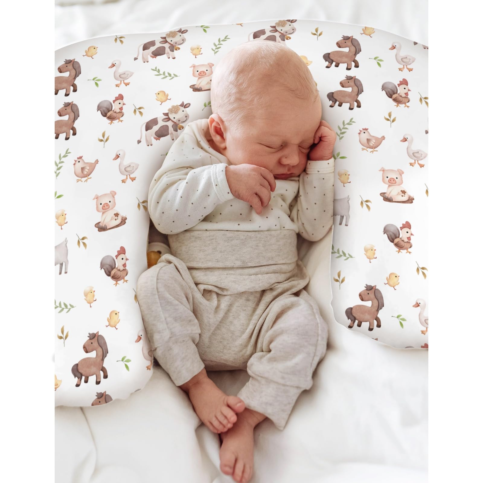 ZoUbqchY duck and pig pattern adds playful charm to baby feeding space