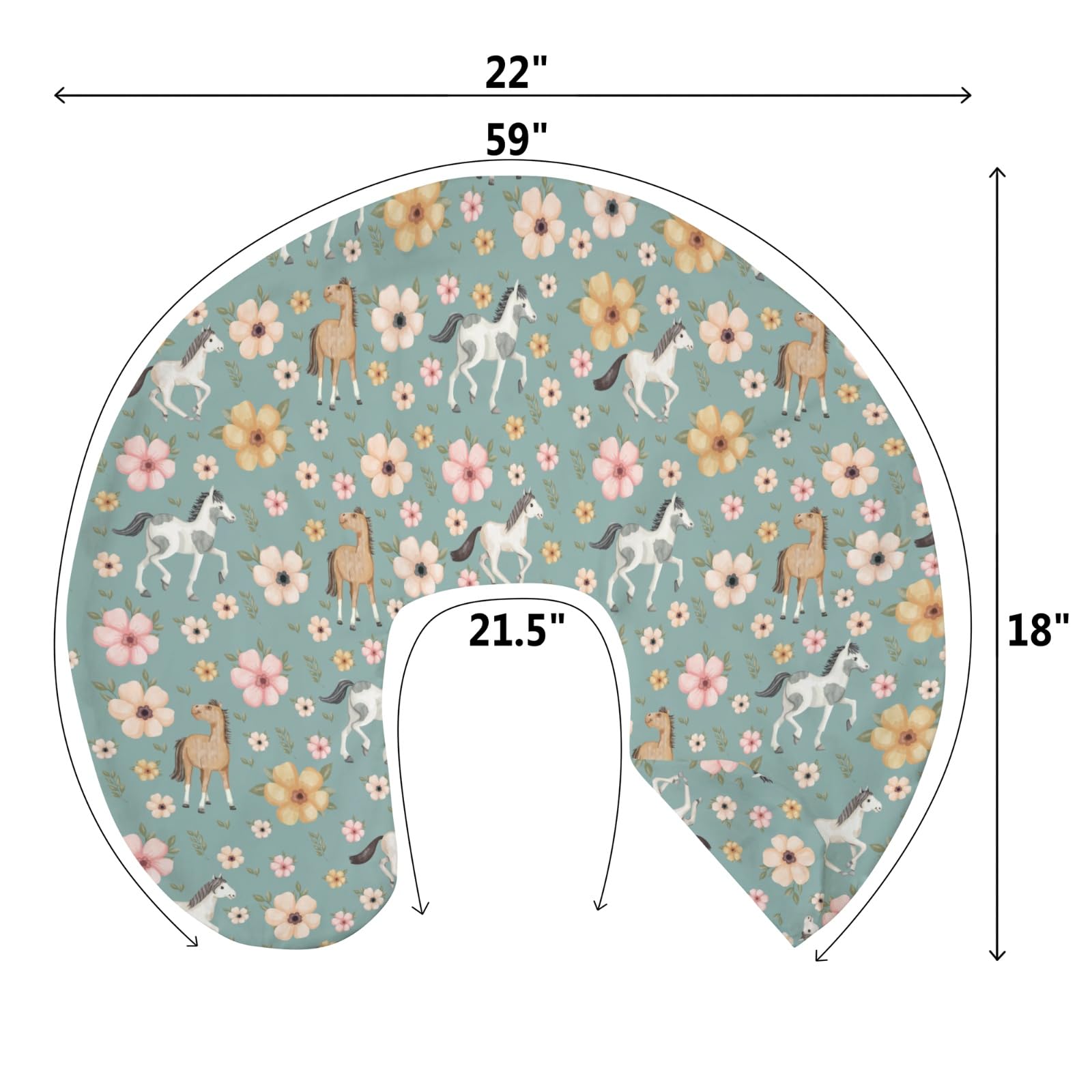 ZoUbqchY fade-resistant-machine-washable cover stays vibrant after washes.