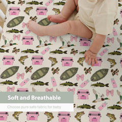 ZoUbqchY fade-resistant, machine-washable crib sheet for easy care