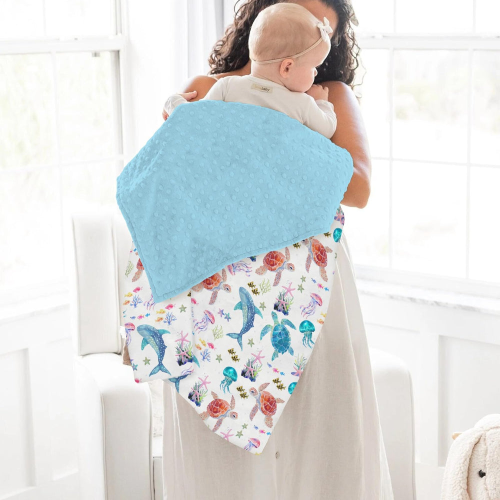 ZoUbqchY blanket coral pattern adds gender-neutral nursery charm